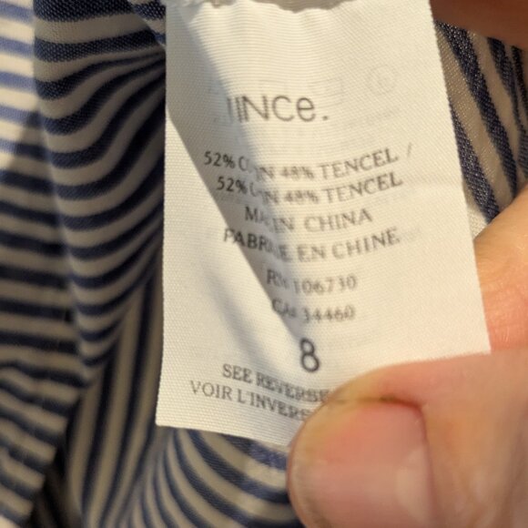 Vince striped 1/2 placket shirt - Picture 9 of 11